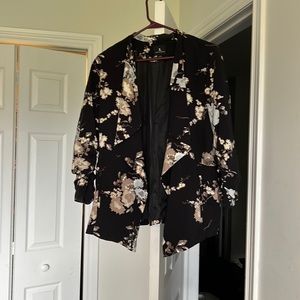 floral pattern blazer